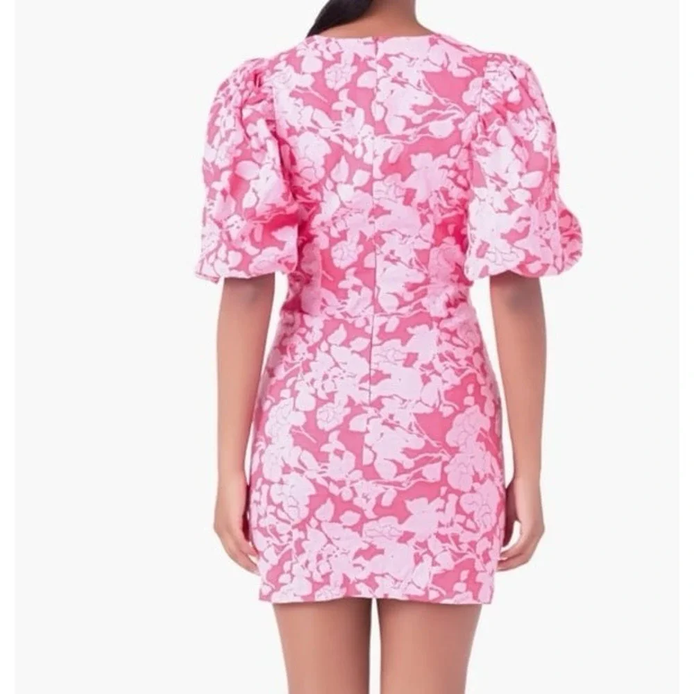 Endless Rose Nordstrom pink floral mini dress size medium